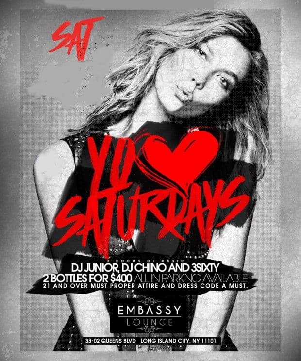 Event - Embassy Lounge Saturday - LONG ISLAND, New York - November 26, 2016 | concert tickets