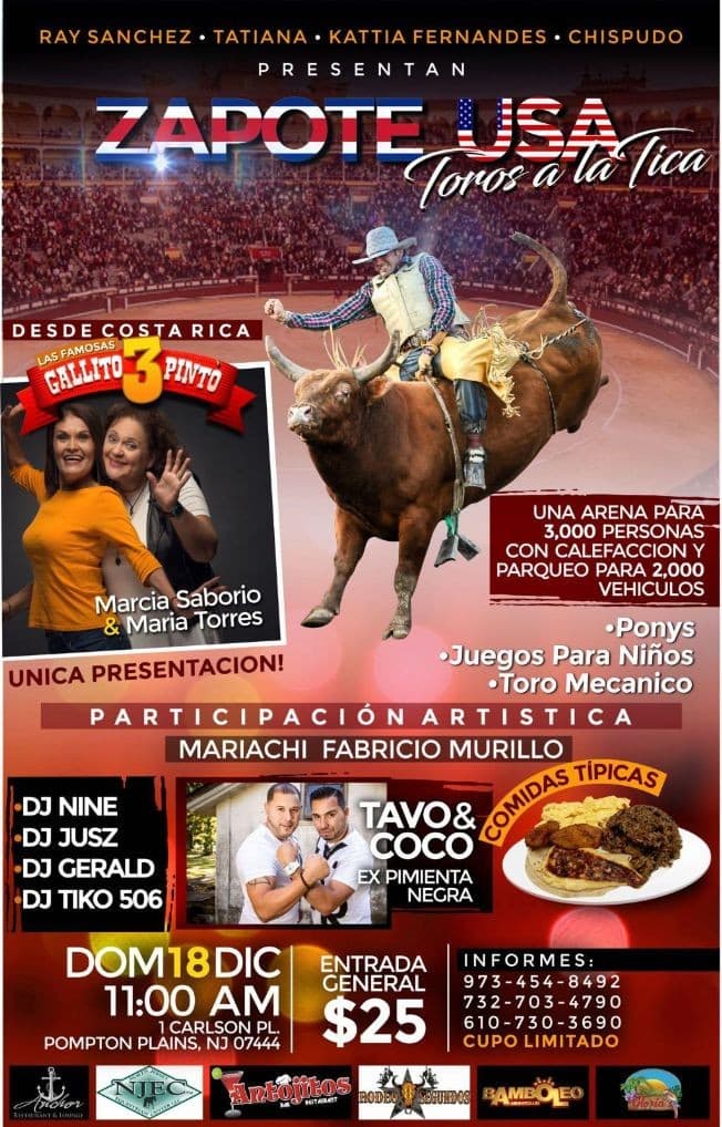 Event - Zapote USA - Pequannock Township, New Jersey - December 18, 2016 | concert tickets