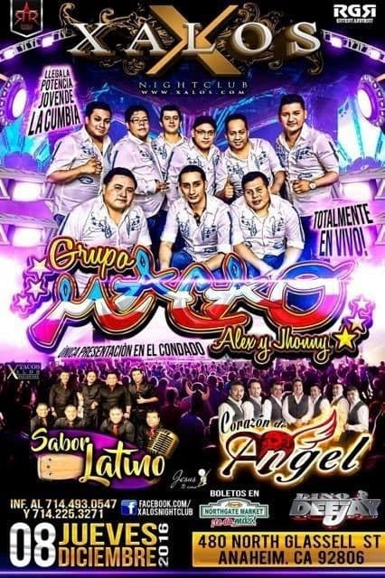 Event - Grupo Macao en Anaheim - Anaheim, California - December 8, 2016 | concert tickets
