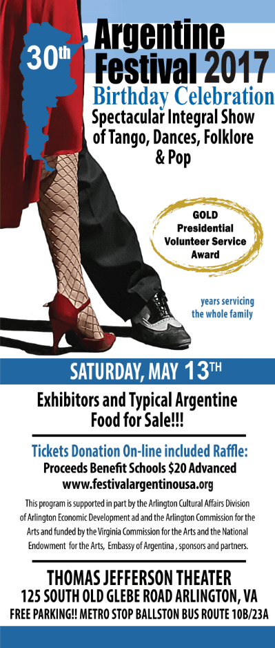 Event - 30TH FESTIVAL ARGENTINO - Arlington, Virginia - May 13, 2017 | concert tickets