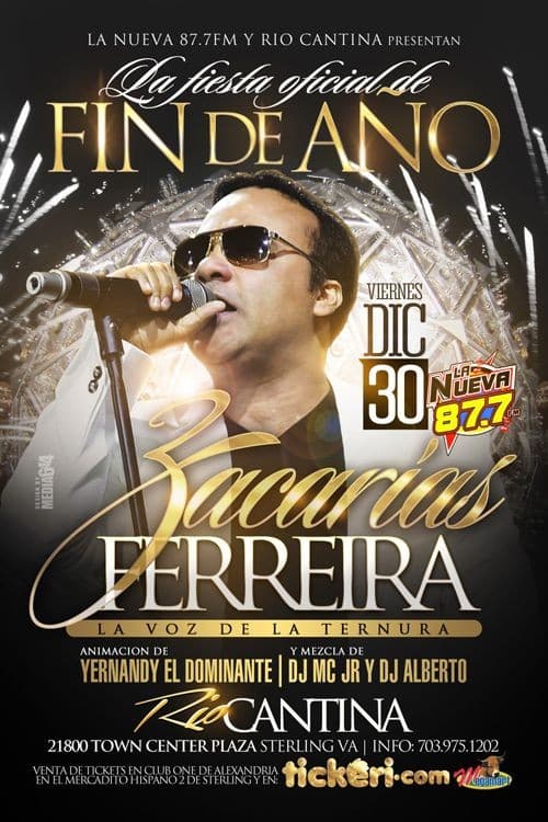 Event - Zacarias Ferreira en Vivo - Sterling, Virginia - December 30, 2016 | concert tickets