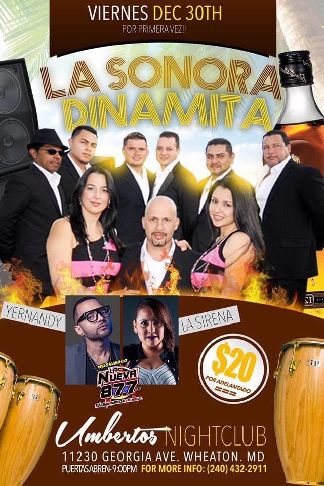 Event - La Sonora Dinamita en vivo - Silver Spring, Maryland - December 30, 2016 | concert tickets