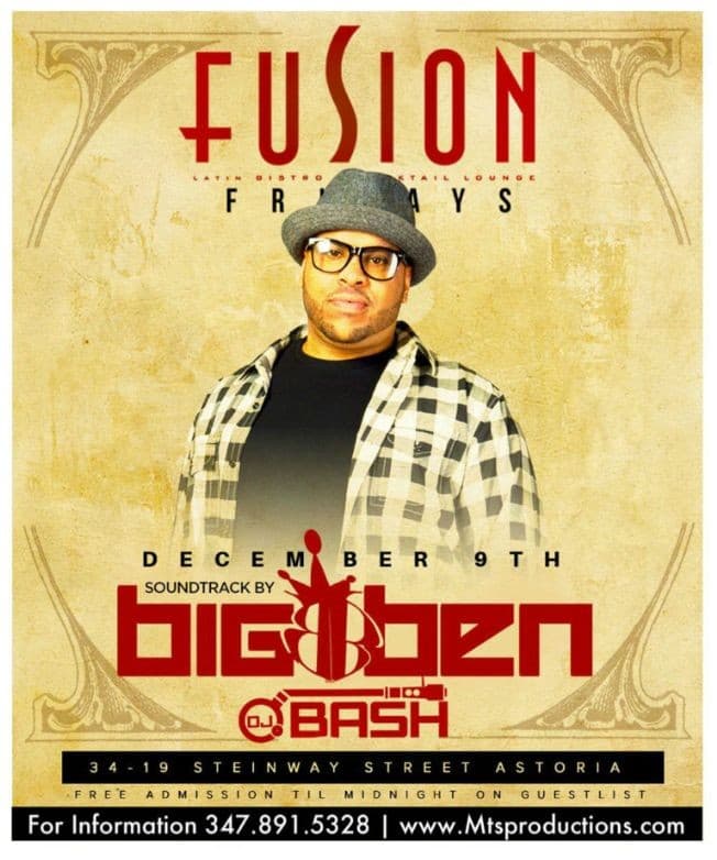 Event - FRIDAYS AT FUSION ASTORIA. - Astoria, New York - 9 de diciembre de 2016 | concert tickets