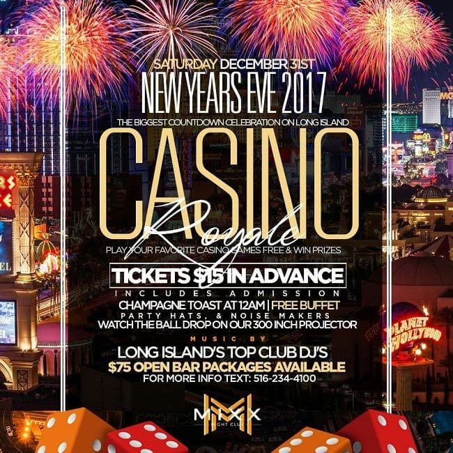Event - New Years Eve Long Island 2017: Casino Royale at Club Mixx in Hauppauge - Hauppauge, New York - December 31, 2016 | concert tickets
