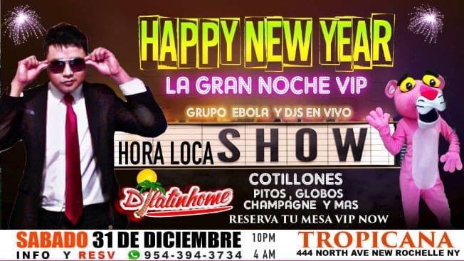 Event - Happy New Year, Hora Loca Show! - New Rochelle, New York - 31 de diciembre de 2016 | concert tickets