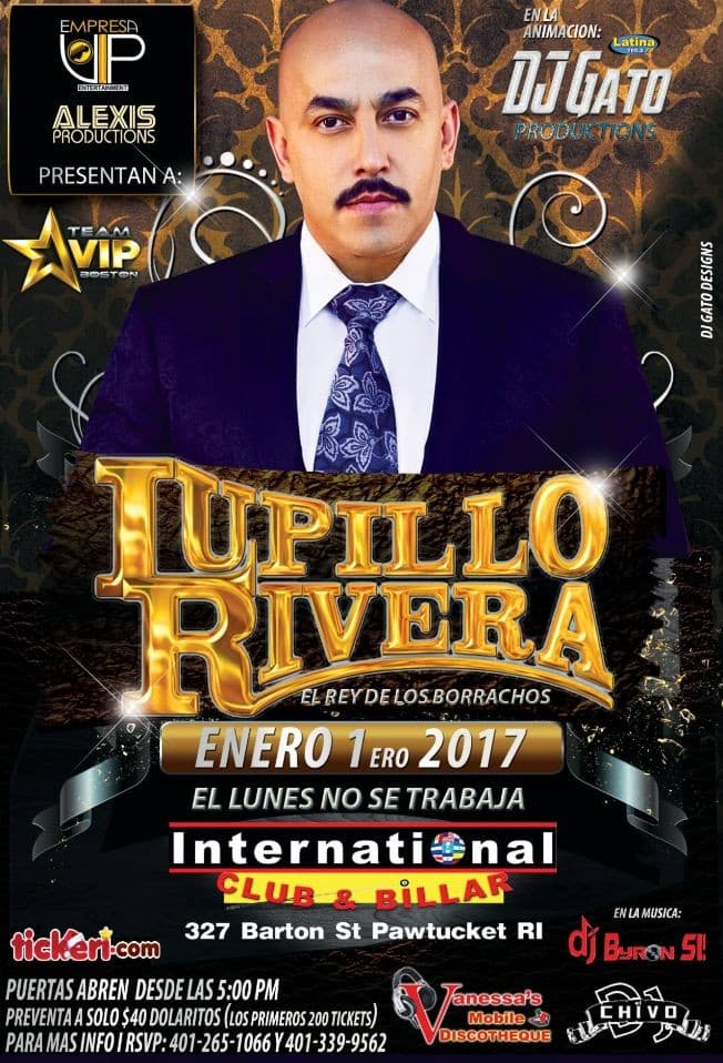 Event - Lupillo Rivera en Concierto - Pawtucket, Rhode Island - 1 de enero de 2017 | concert tickets