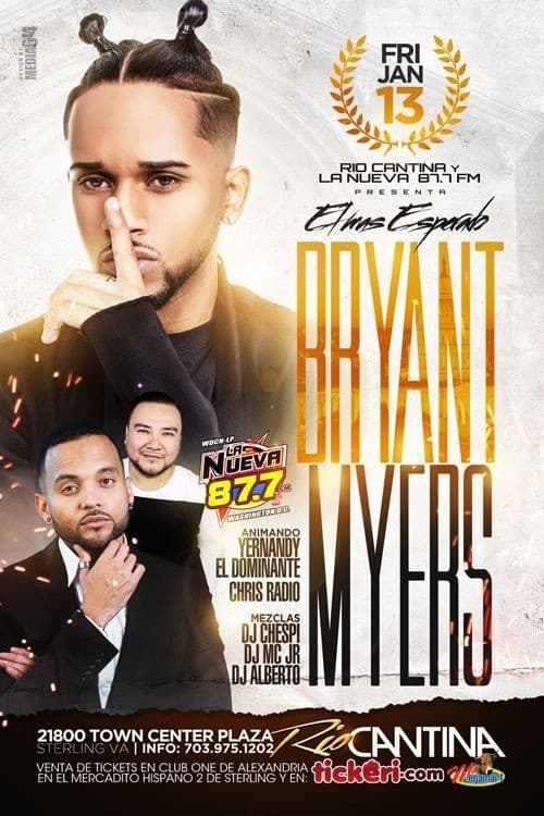 Event - Bryant Myers en Sterling - Sterling, Virginia - January 13, 2017 | concert tickets