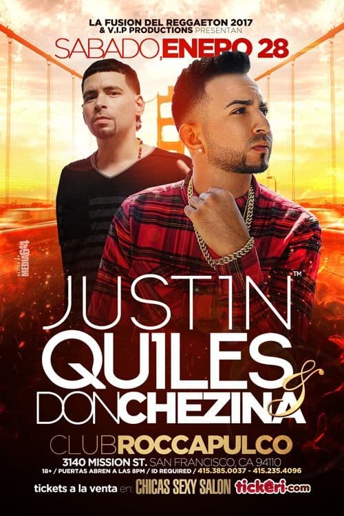 Event - J Quiles & Don Chezina-tickets available at the door - San Francisco, California - January 28, 2017 | concert tickets