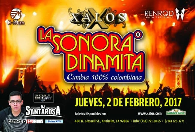 Event - La Sonora Dinamita en Anaheim - Anaheim, California - 2 de febrero de 2017 | concert tickets