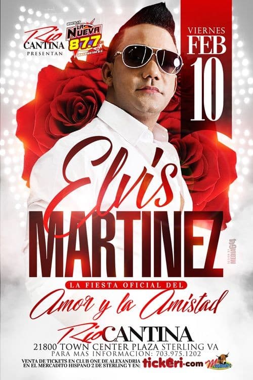 Event - Elvis Martinez en concierto - Sterling, Virginia - February 10, 2017 | concert tickets