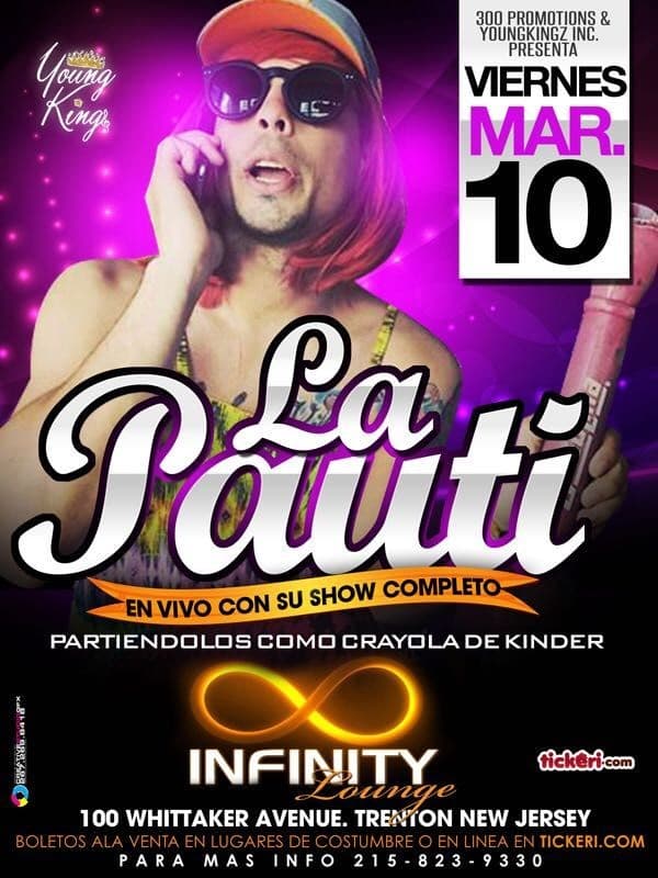 Event - La Pauti "Live" Infiniti Lounge Trenton, New Jersey - Trenton, New Jersey - March 10, 2017 | concert tickets