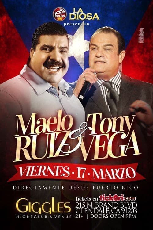 Event - MAELO RUIZ & TONY VEGA - Glendale, California - March 17, 2017 | concert tickets