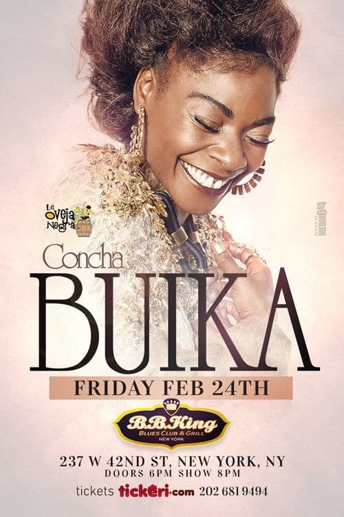 Event - Concha Buika in NY - New York, New York - 24 de febrero de 2017 | concert tickets