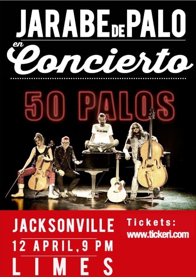 Event - JARABE DE PALO TOUR 50 PALOS - JACKSONVILLE - Jacksonville, Florida - April 12, 2017 | concert tickets