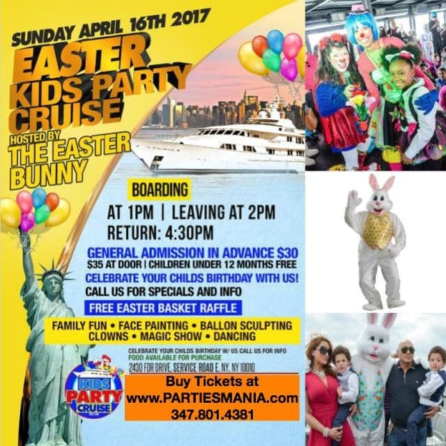 Event - Easter Kids Party Cruise NYC - New York, New York - 16 de abril de 2017 | concert tickets