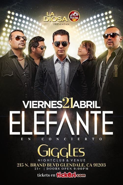 Event - ELEFANTE EN LOS ANGELES - Glendale, California - April 21, 2017 | concert tickets