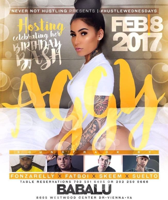 Event - AGGY Bday Bash @ Babalu in Tysons Corner, VA - Vienna, Virginia - February 8, 2017 | concert tickets