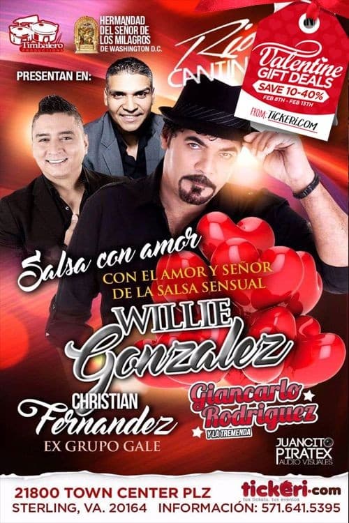 Event - Willie Gonzalez & Christian Fernandez - Sterling, Virginia - February 17, 2017 | concert tickets