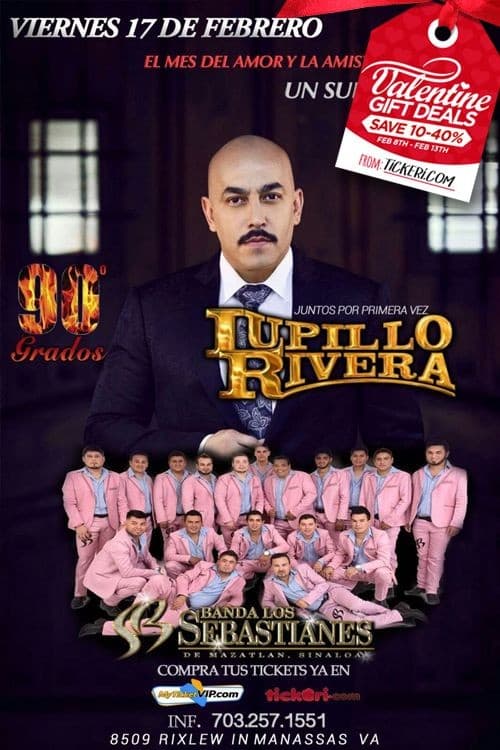 Event - Lupillo Rivera y Banda Los Sebastianes en Manassas VA - Manassas, Virginia - February 17, 2017 | concert tickets