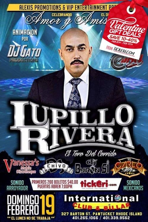 Event - Lupillo Rivera En Rhode Island - Pawtucket, Rhode Island - 19 de febrero de 2017 | concert tickets