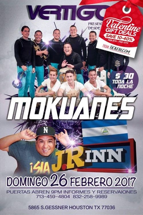 Event - Mokuanes & JR Inn En Concierto - Houston, Texas - February 26, 2017 | concert tickets