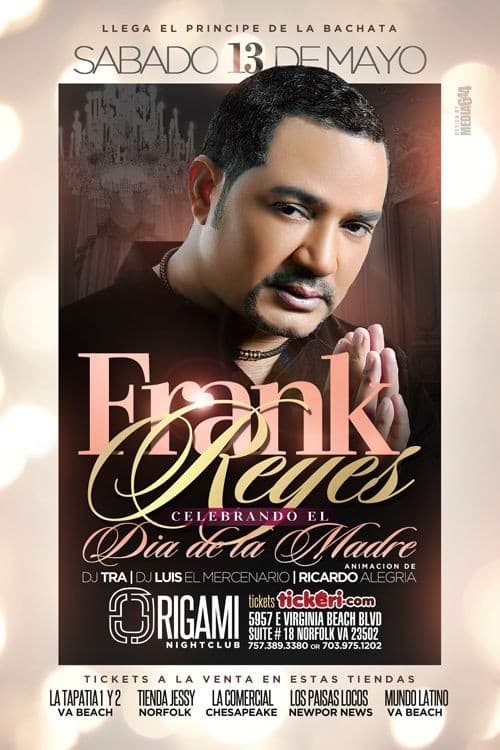 Event - Frank Reyes en Virginia Beach - Norfolk, Virginia - 13 de mayo de 2017 | concert tickets