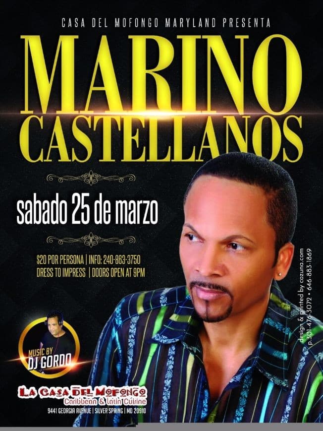 Event - Marino Castellanos en Maryland - Silver Spring, Maryland - March 25, 2017 | concert tickets