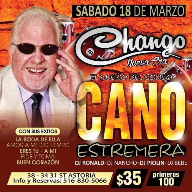 Event - Cano Estremera en Long Island City,NY - Queens, New York - March 18, 2017 | concert tickets
