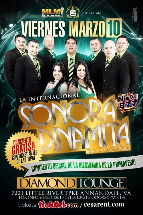 Event - La Internacional, Sonora Dinamita en Annandale,VA - Annandale, Virginia - March 10, 2017 | concert tickets