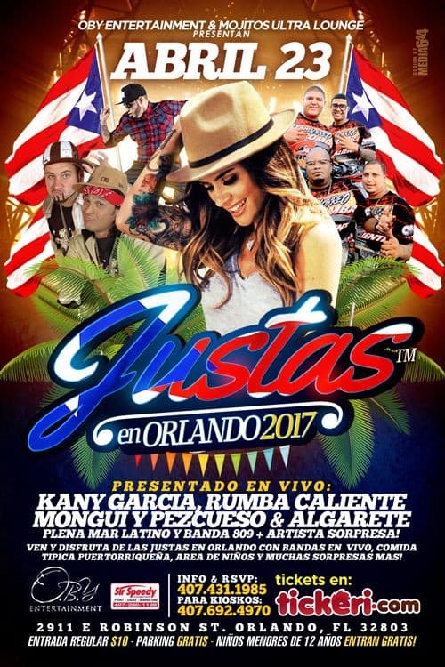 Event - Justas en Orlando con Kany Garcia,Rumba Caliente, Algarete & Plena Mar Latino - Orlando, Florida - April 23, 2017 | concert tickets