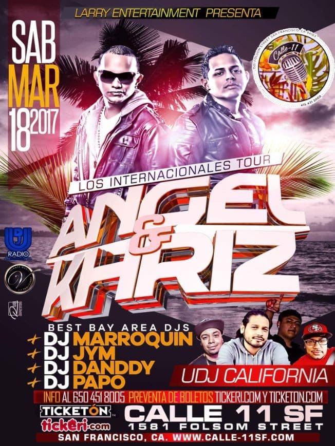 Event - Ángel y khriz - San Francisco, California - March 18, 2017 | concert tickets