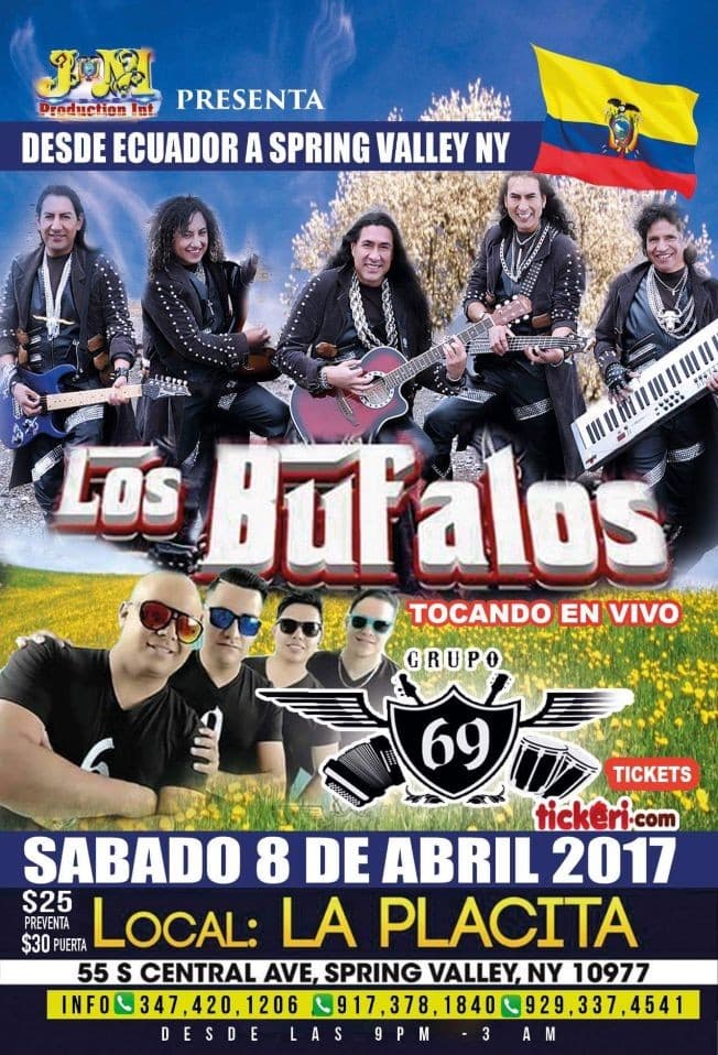 Event - Los Bufalos & Grupo 69 - Spring Valley, New York - April 8, 2017 | concert tickets
