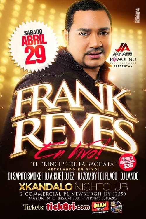 Event - Frank Reyes en Newburgh,NY - Newburgh, New York - 29 de abril de 2017 | concert tickets