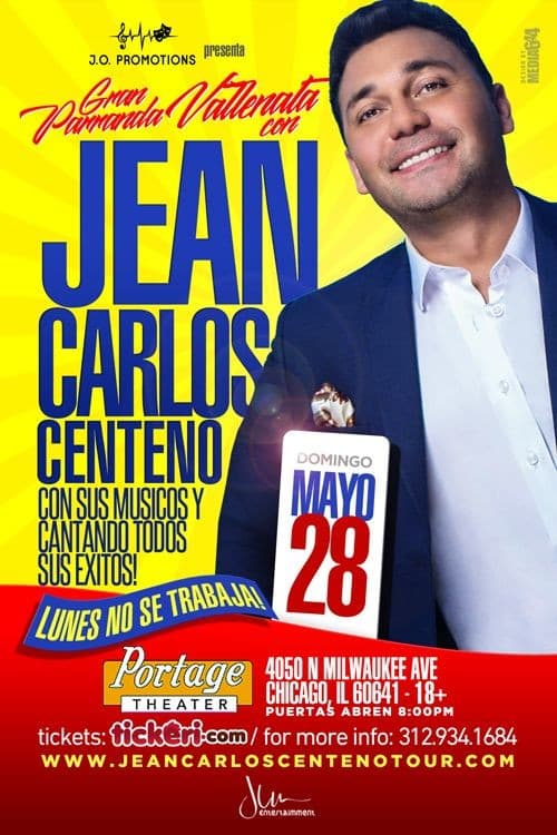 Event - Jean Carlos Centeno en Chicago - Chicago, Illinois - 28 de mayo de 2017 | concert tickets