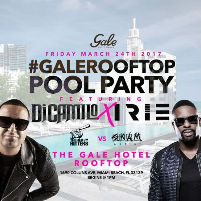 Event - Gale Rooftop Pool Party DJ Camilo Live At Gale Hotel Rooftop - Miami Beach, Florida - March 24, 2017 | concert tickets