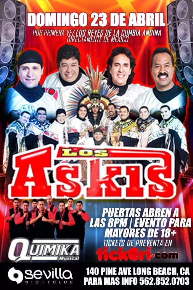 Event - Los Askis en Long Beach - Long Beach, California - April 23, 2017 | concert tickets