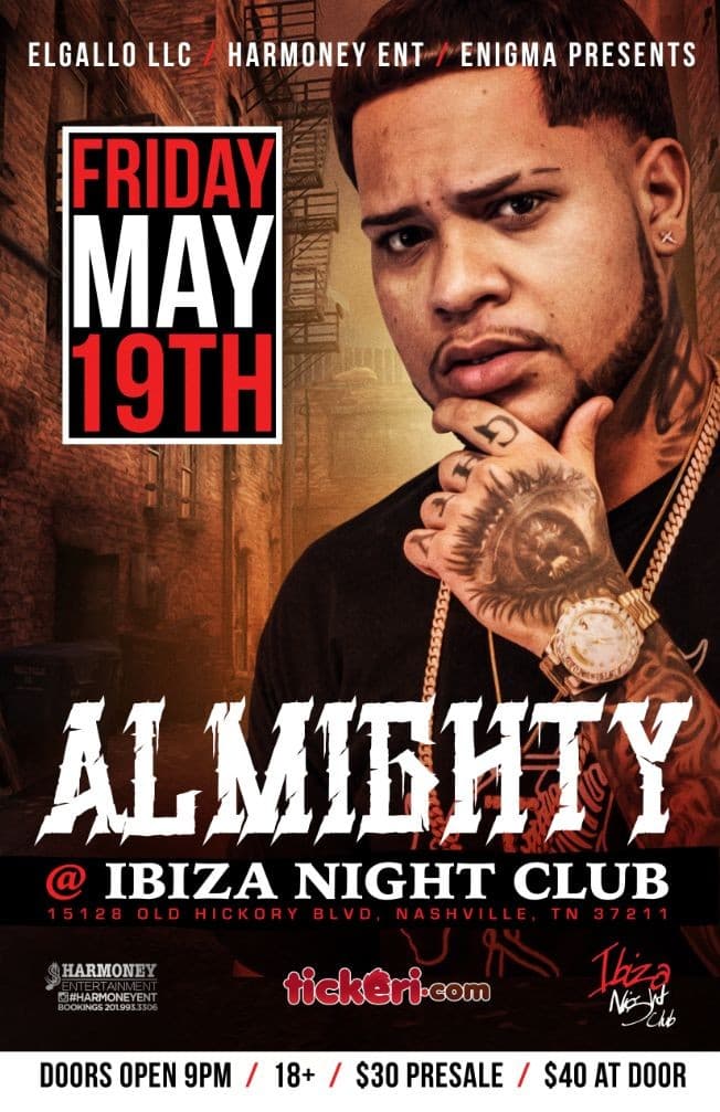 Event - Almighty Live - Nashville, Tennessee - 19 de mayo de 2017 | concert tickets