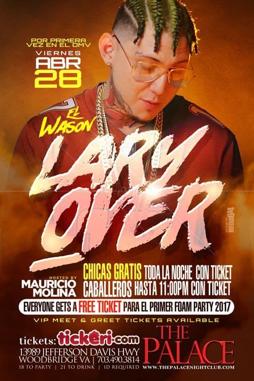 Event - Lary Over,El Wason en Woodbridge,VA - Woodbridge, Virginia - 28 de abril de 2017 | concert tickets