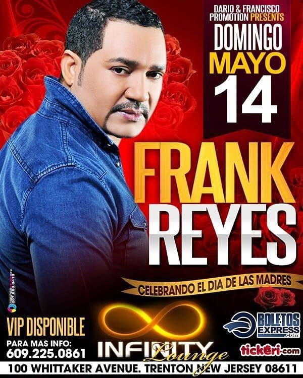Event - Frank Reyes en Trenton NJ - Trenton, New Jersey - 14 de mayo de 2017 | concert tickets