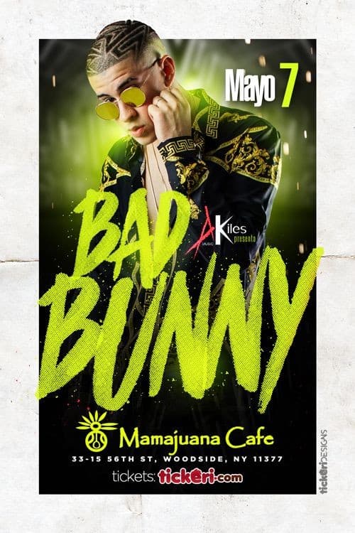 Event - Bad Bunny in Woodside,NY - Queens, New York - 7 de mayo de 2017 | concert tickets