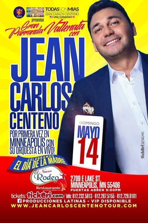 Event - Jean Carlos Centeno en Minneapolis,MN - Minneapolis, Minnesota - May 14, 2017 | concert tickets