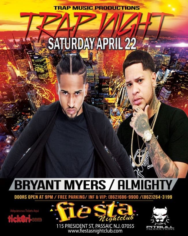 Event - Bryant Myers & Almighty Live in Passaic,NJ - Passaic, New Jersey - April 22, 2017 | concert tickets