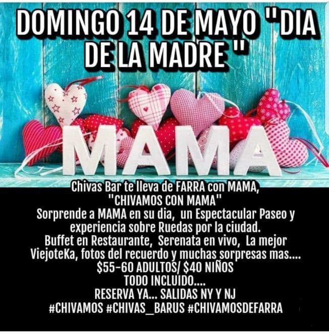 Event - CHIVAMOS  DE FARRA CON MAMA - Kearny, New Jersey - May 14, 2017 | concert tickets