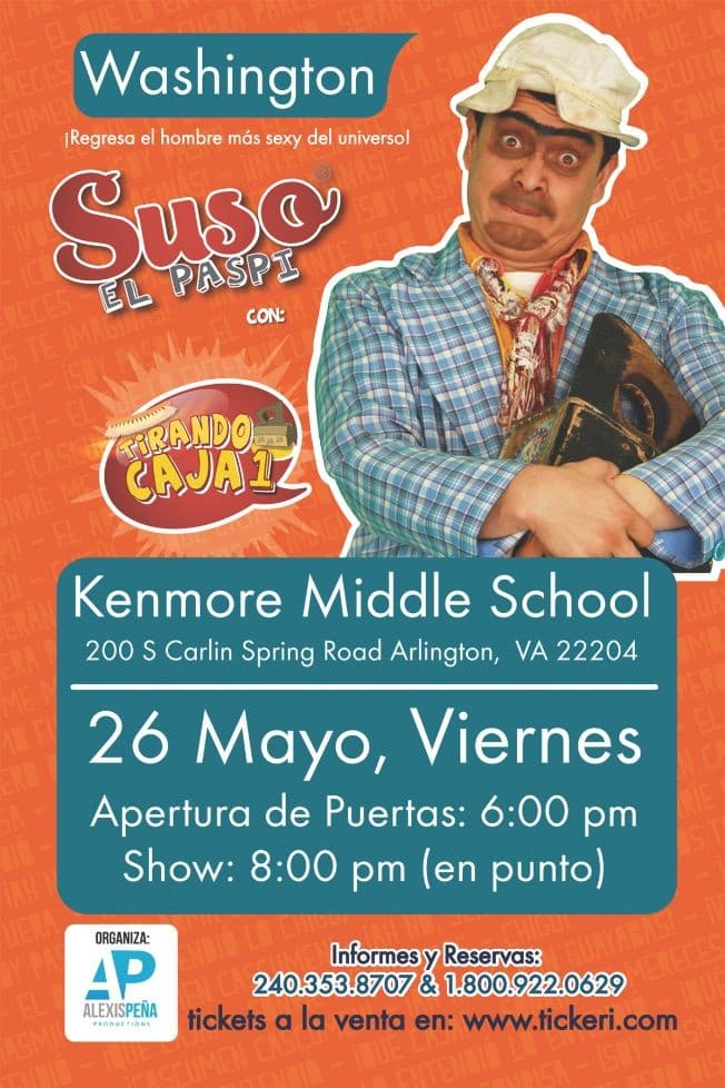 Event - Suso El Paspi en Arlington,VA - Arlington, Virginia - May 26, 2017 | concert tickets
