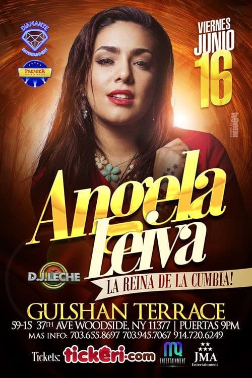 Event - ANGELA LEIVA en Queens NY - Woodside, New York - June 16, 2017 | concert tickets