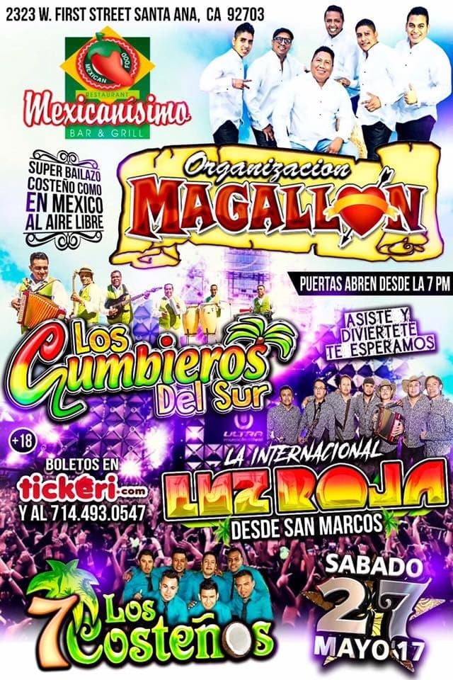 Event - Super Bailaso Costeño - Santa Ana, California - May 27, 2017 | concert tickets