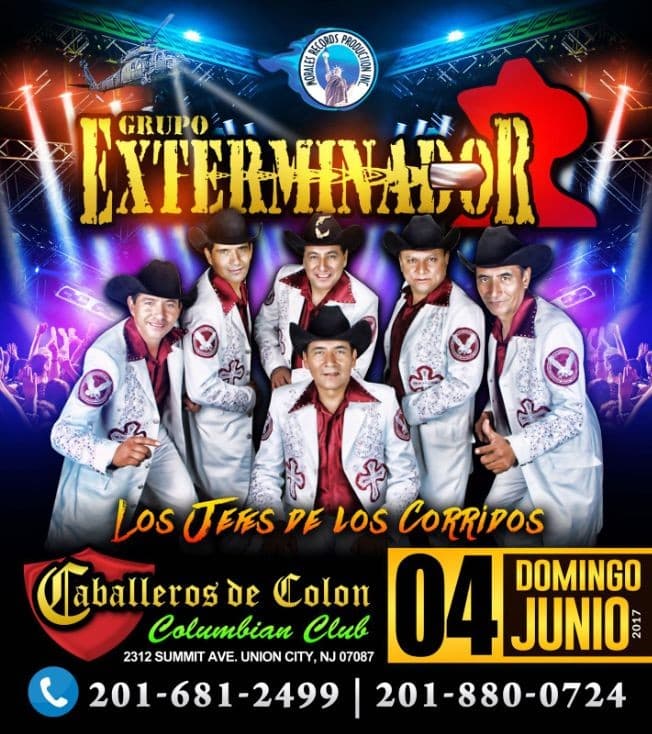 Event - Grupo Exterminador en Union City,NJ - Union City, New Jersey - June 4, 2017 | concert tickets