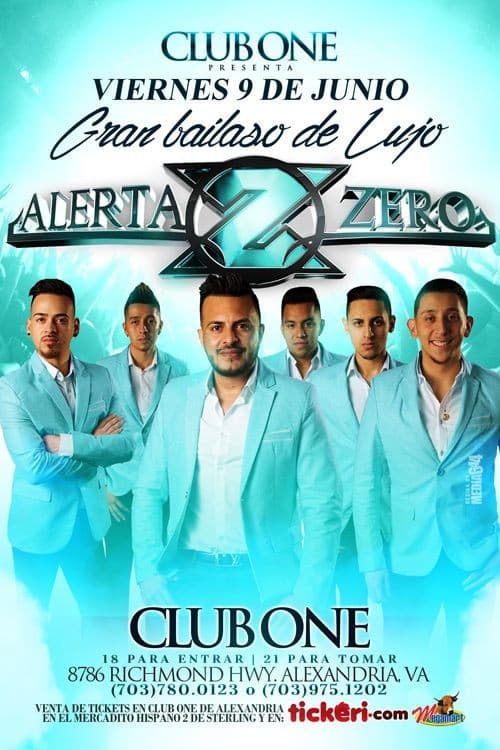 Event - Alerta Zero en Alexandria,VA - Alexandria, Virginia - June 9, 2017 | concert tickets