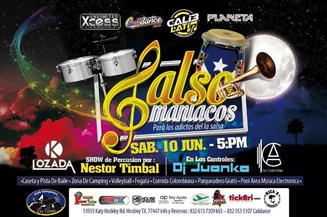Event - SALSOMANIACOS vol.4 "La Caseta" - Hockley, Texas - June 10, 2017 | concert tickets