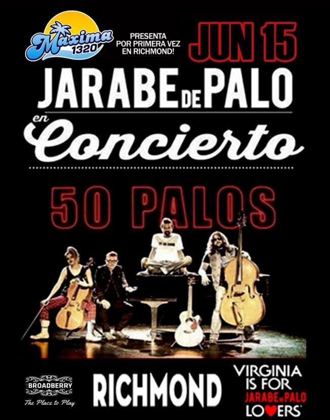 Event - Jarabe de Palo en Richmond - Richmond, Virginia - June 15, 2017 | concert tickets
